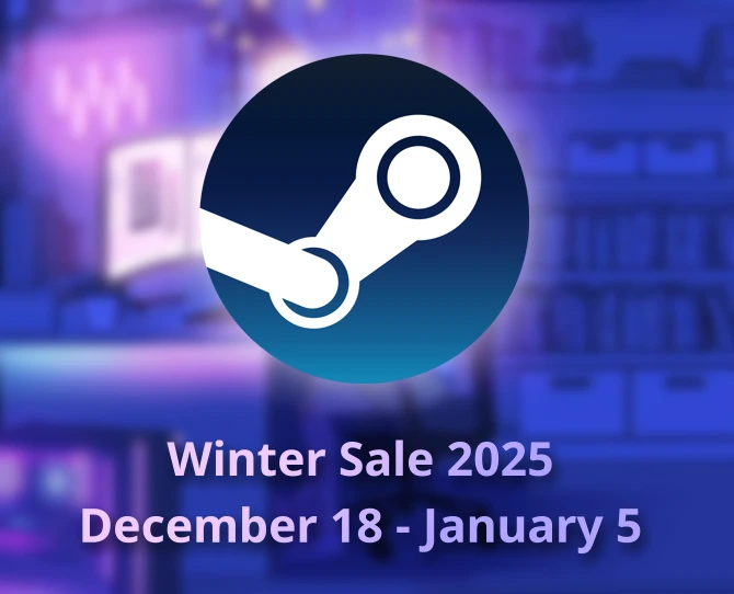 An unofficial Steam Winter Sale 2025 banner