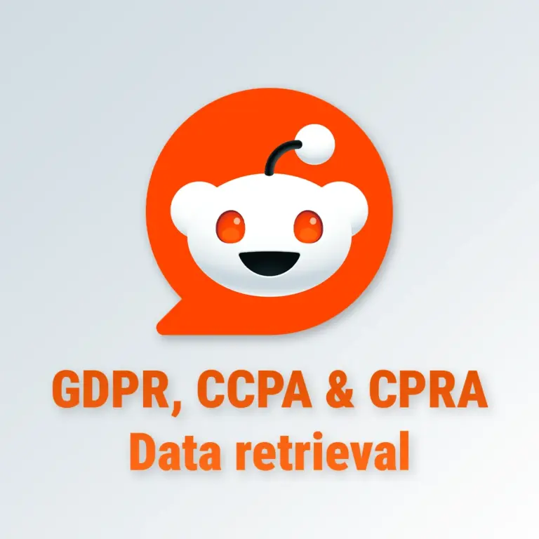 Reddit GDPR, CCPA & CPRA data request