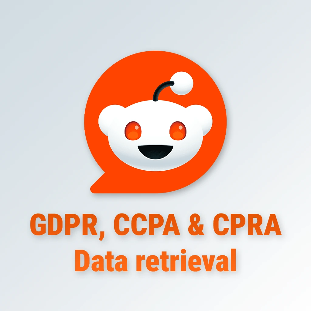Reddit GDPR, CCPA & CPRA data request